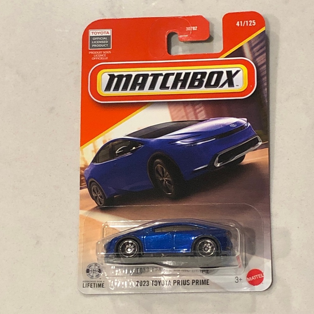 Mattel Matchbox Blue Toyota Prius Prime
